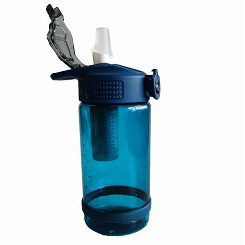 Premium plastic filter water bottle for camping
