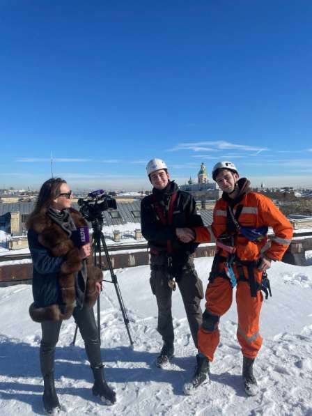 Промышленные альпинисты, монтаж, высотные работы в Санкт-Петербурге