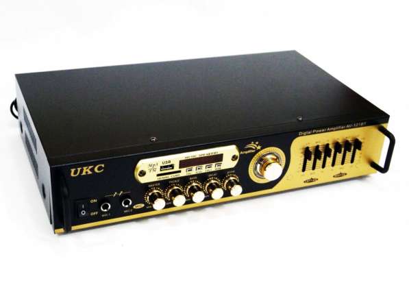 Усилитель звука UKC AV-121BT Bluetooth USB + караоке в фото 5