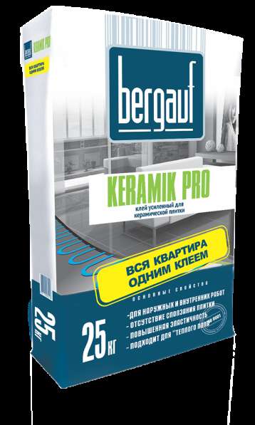 Клей для плитки и керамогранита Keramik Pro