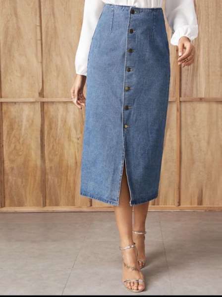 Новая джинсовая юбка SHEIN размер S-M