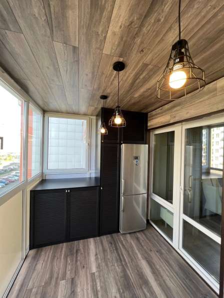 Обшивка балкона, Остекление, Балкон под ключ в Набережных Челнах фото 4