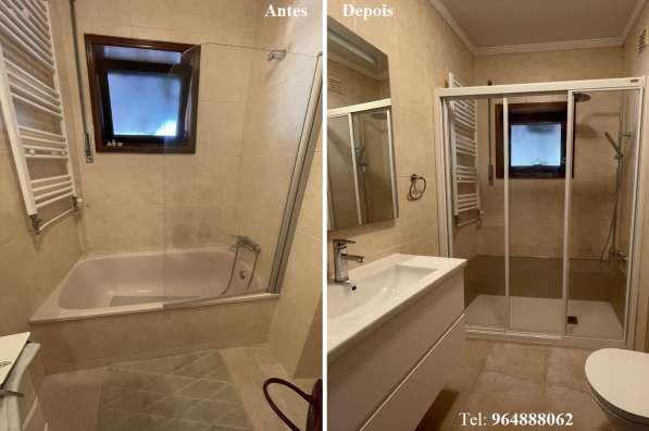 Substituição Banheira por Duche в фото 15