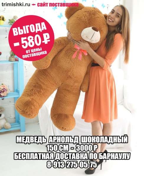 Плюшевые медведи / мишки в Барнауле, доставка в Барнауле фото 31