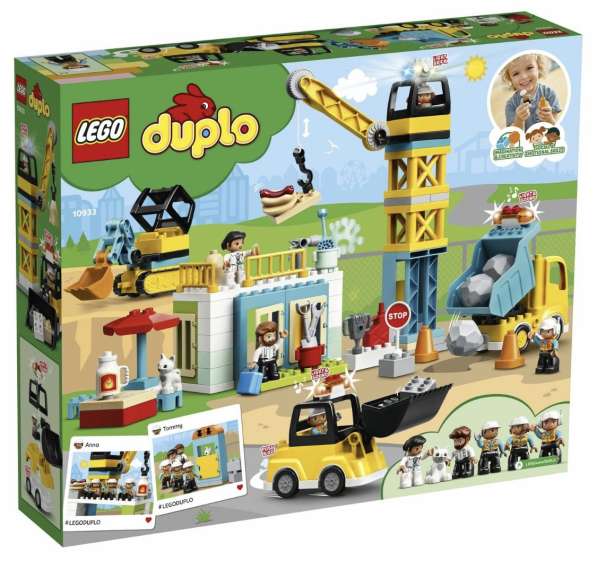LEGO DUPLO Town 10933 Башенный кран на стройке