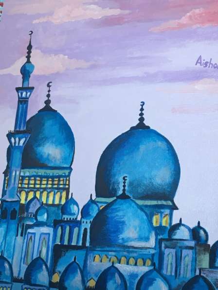 Картина «Мечеть шейха Зайда» холст 30х40см,акрил в Октябрьском