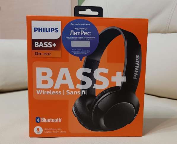 Bluetooth гарнитура Philips bass+ новая