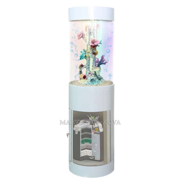 Цилиндрический аквариум 90л Marvelous в Челябинске фото 10