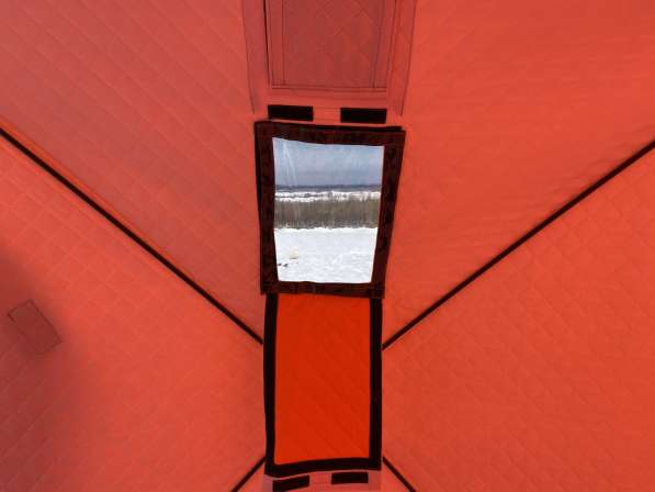 Палатка двойной утепленный "Куб" 1,8 х 3,6 с разделкой под т в Барнауле фото 4