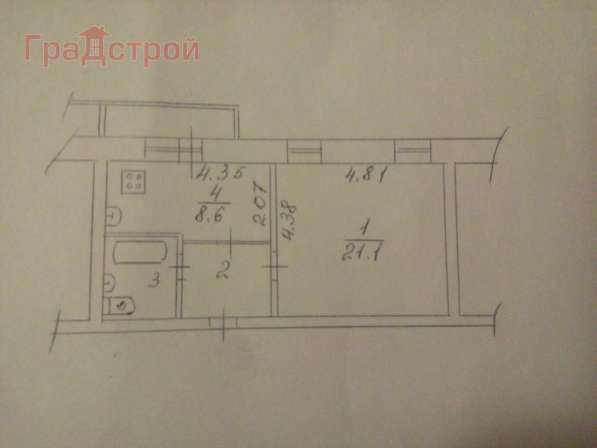 Продам однокомнатную квартиру в Вологда.Жилая площадь 39,40 кв.м.Этаж 2.Дом кирпичный.