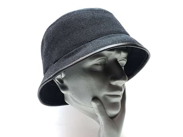 Панама шляпа мужская шерстяная (т. серый) в Москве