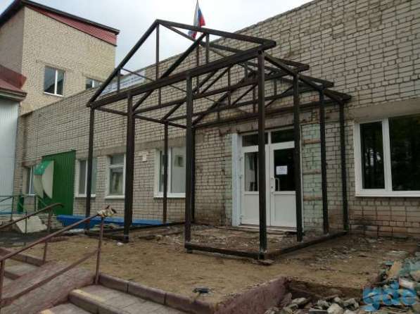 Забор, металлоконструкции, навес в Ульяновске фото 3