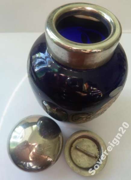 Чайница 1950 1960-ые гг. СССР кобальт синее стекло в Орле фото 17