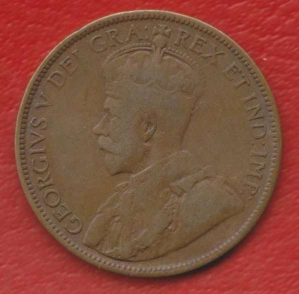 Канада 1 цент 1915 г. Георг V в Орле