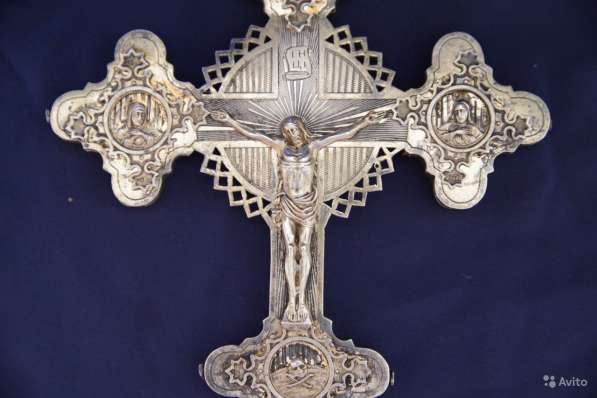 Старинный напрестольный крест. Серебро в Санкт-Петербурге фото 4