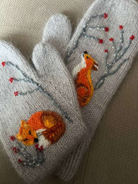 Варежки ручной работы