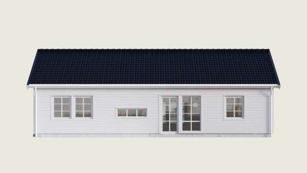 Каркасный дом 12,6х7,8 м в фото 6