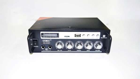 Усилитель звука UKC SN-838BT USB+SD+AUX+Bluetooth+Караоке в фото 3