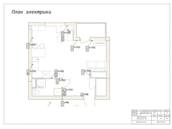 Чертеж в Archicad в Омске