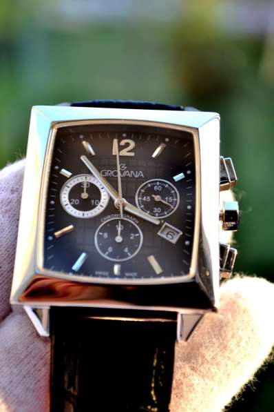 Швейцарские часы Grovana, хронограф, сапфировое стекло в Рязани фото 4