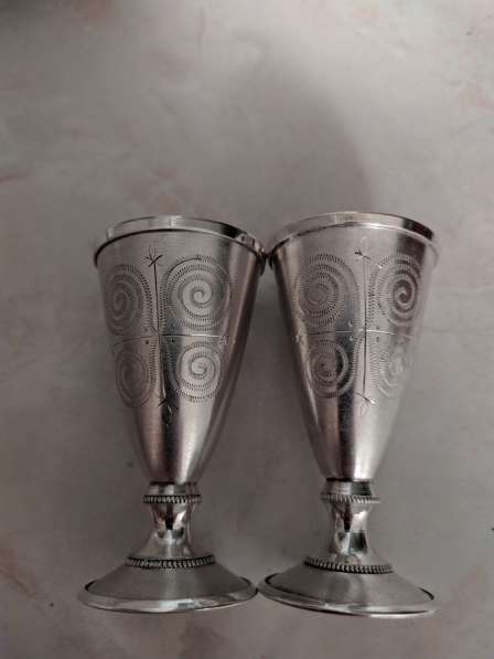 Две рюмки с позолотой, серебро, 916 проба 1969 год в Москве фото 10