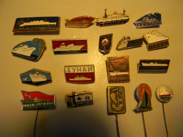 Значок. Флот, корабли, парусники, 14 разных в фото 29