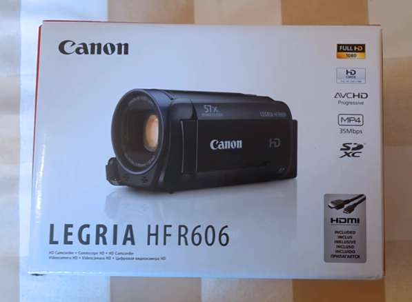 Видеокамера CANON LEGRIA HF R606 в Москве фото 3