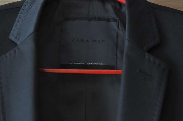 Мужской костюм, чёрный, Zara, размер 48 в Москве фото 8
