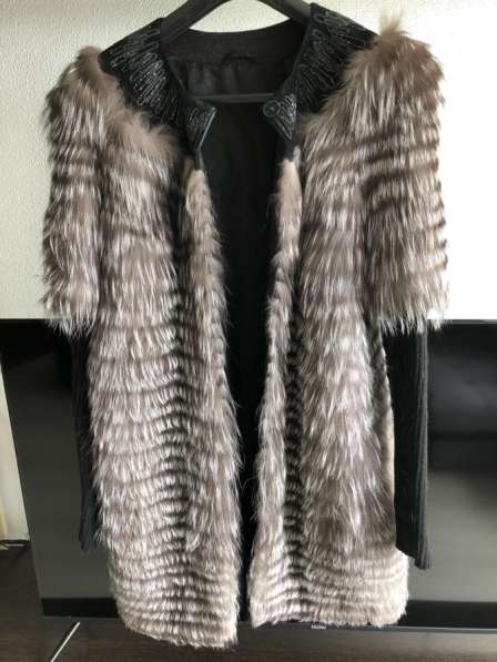 Пальто меховое из чернобурки