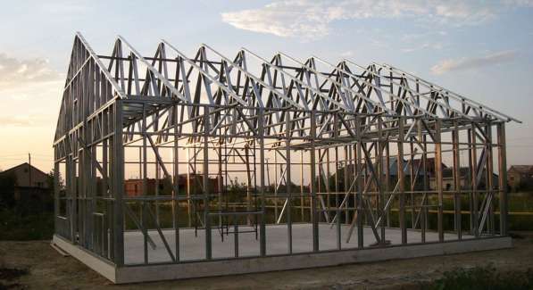 Каркасные дома из лёгких стальных тонкостенных конструкций в Омске фото 9