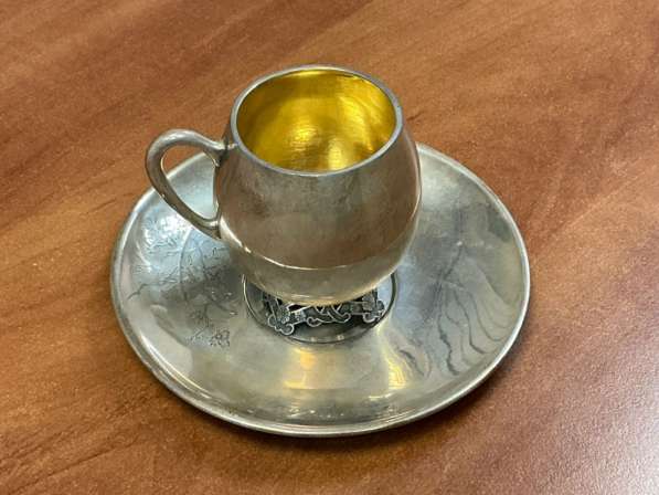 Серебряный сервиз 19 века мастерской Егорова в Москве фото 13