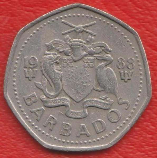 Барбадос 1 доллар 1988 г. в Орле