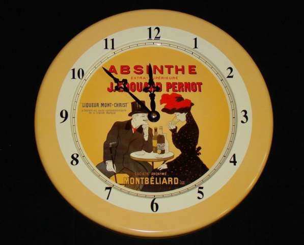 Часы настенные Абсент J. Edouard Pernot (U804)