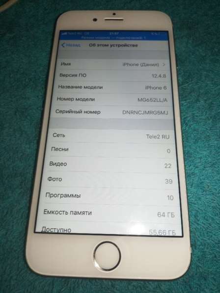IPhone 6 64gb розовое золото