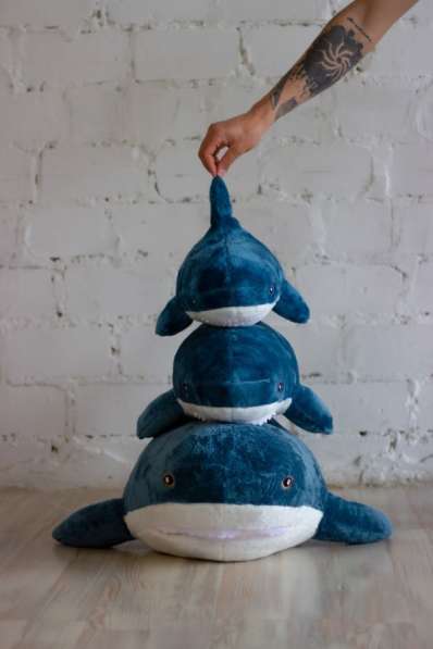 Синие Акулы из Икеа на 60, 80, 100 и 120 см в Воронеже фото 4