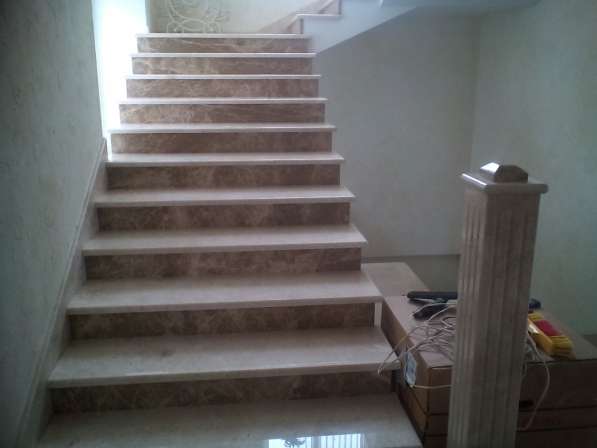 Лестницы из натурального камня мрамора и гранита в Раменское фото 14