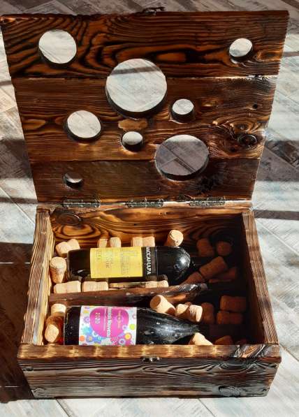 Ящик для бутылок в подарок ручная работа в Каменске-Уральском фото 4