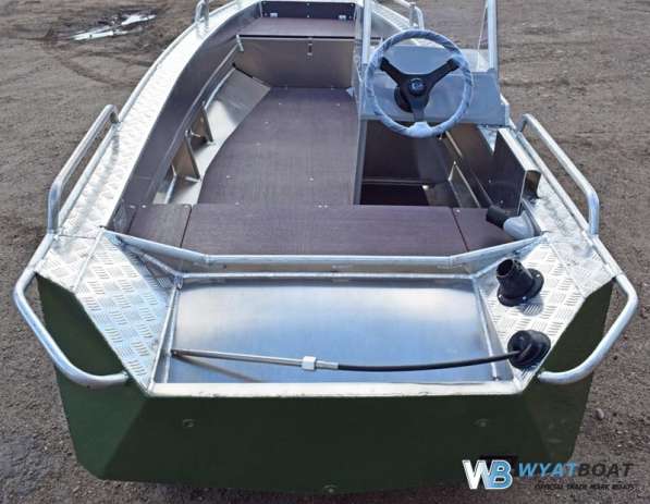 Купить лодку (катер) Wyatboat-390 У с консолью в Москве фото 7