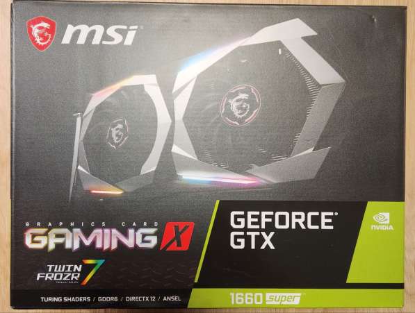 Продам видеокарту msi Geforce GTX 1660 super