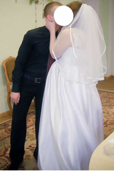 Свадебное платье 44р в 