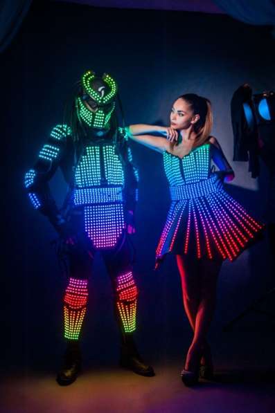 Светодиодный костюм/ led dress/ световое шоу в Москве фото 4