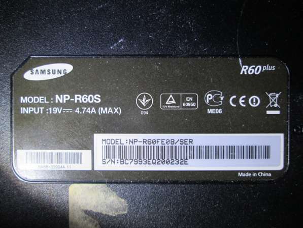 Ноутбук Samsung NP305V5A-S0HRU + Samsung NP-R60S в Йошкар-Оле фото 4