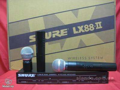 Микрофон SHURE LX88-II радиосистема 2МИК