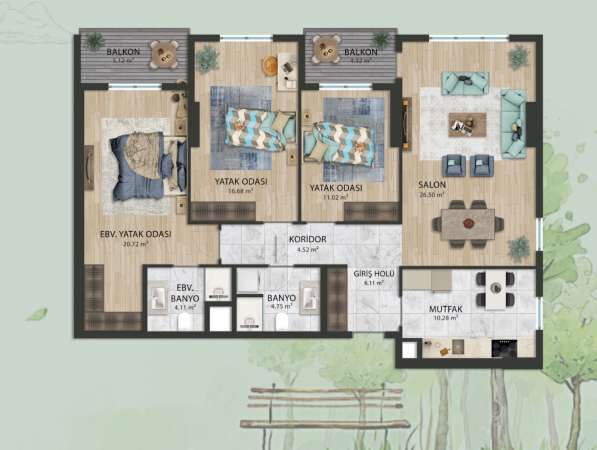 4-к. квартира 168м² Турция, Стамбул, Арнавуткёй в фото 4