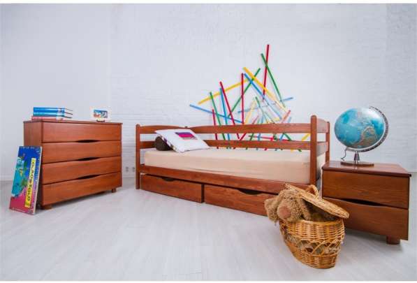 Детская кровать - трансформер из натурального дерева в фото 6