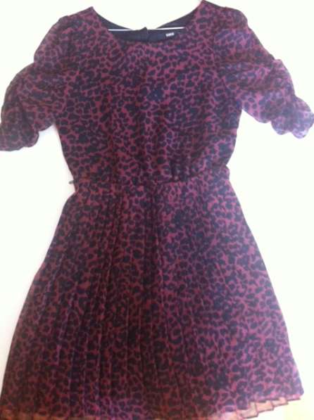 Платье леопардовое шифоновое с плиссировкой, OASIS в Магнитогорске