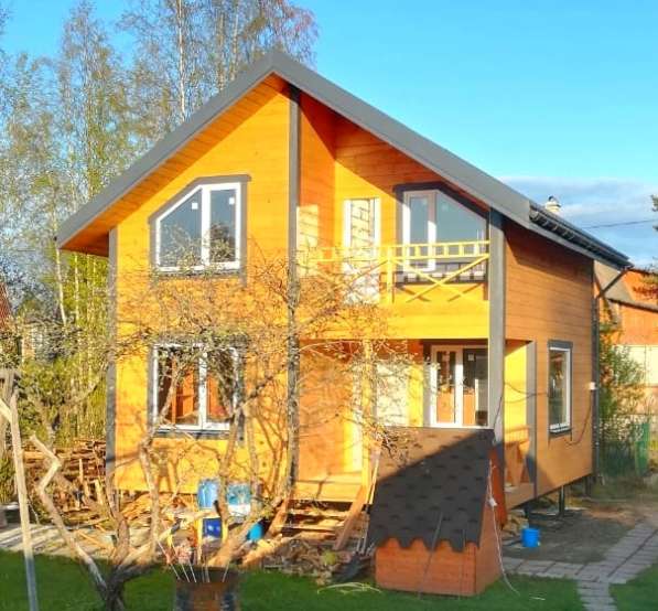 Каркасный двухэтажный дом 98м2 от 650т. рублей!!! в Москве фото 8