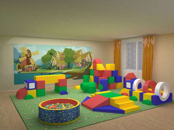 Детский игровой лабиринт, детские игровые комнаты в фото 6