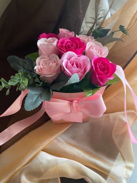 Букет из мыльных роз в Казани фото 5