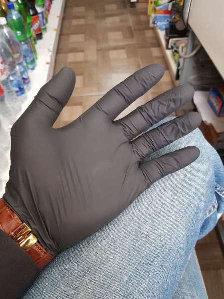 Перчатки нитриловые защитные размер "М"